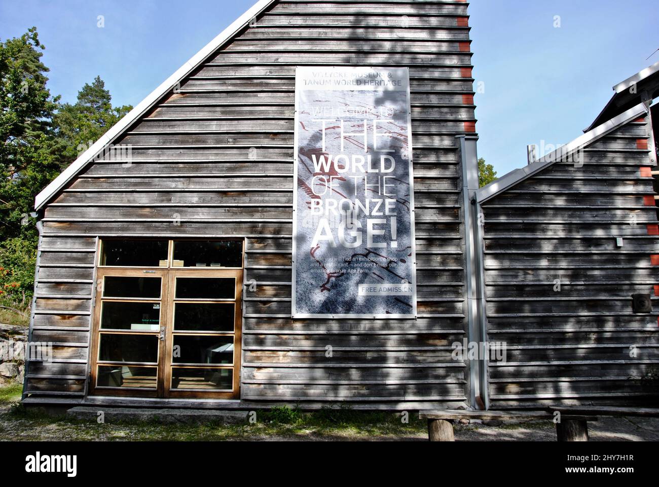 Vitlycke Museum & Tanum Patrimonio Mondiale dell'Umanità a Bohuslän, Svezia Foto Stock
