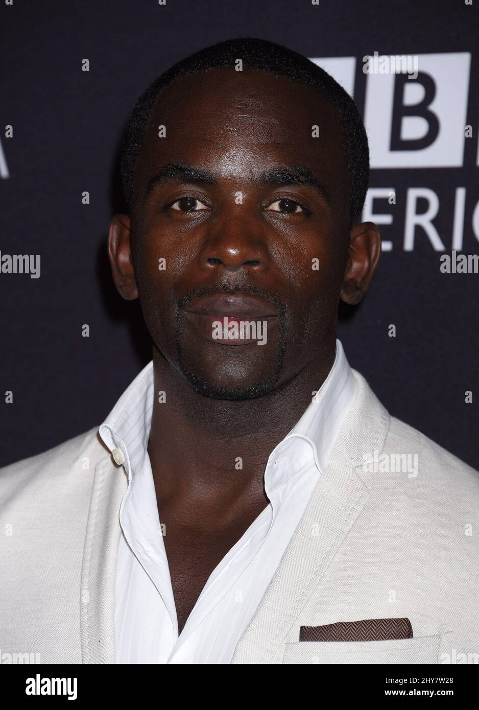 Jimmy Akingbola arriva al 2015 BAFTA Los Angeles TV Tea Party Foto Stock