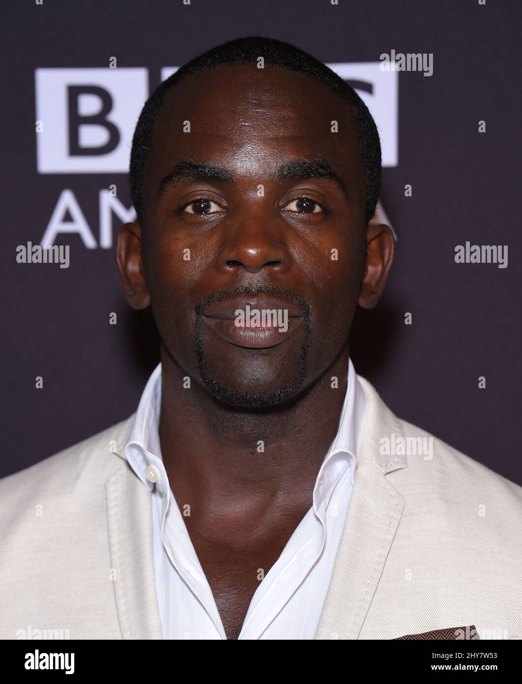 Jimmy Akingbola arriva al 2015 BAFTA Los Angeles TV Tea Party Foto Stock