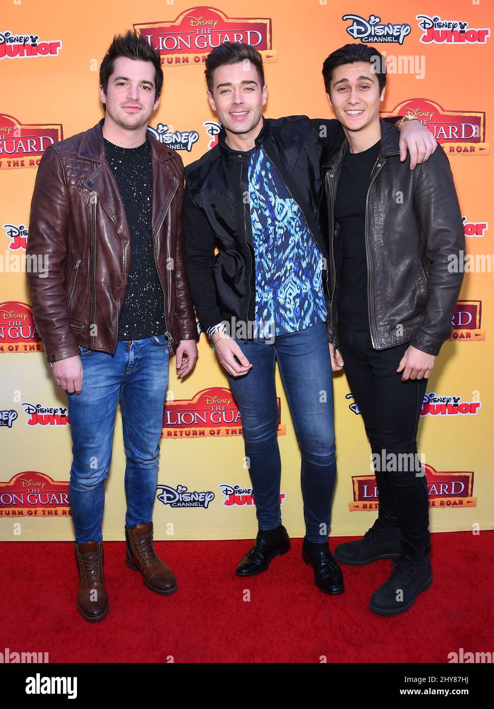 Il programma partecipa alla prima del film "The Lion Guard: Return of the Roar" di Disney al Walt Disney Studios Lot. Foto Stock