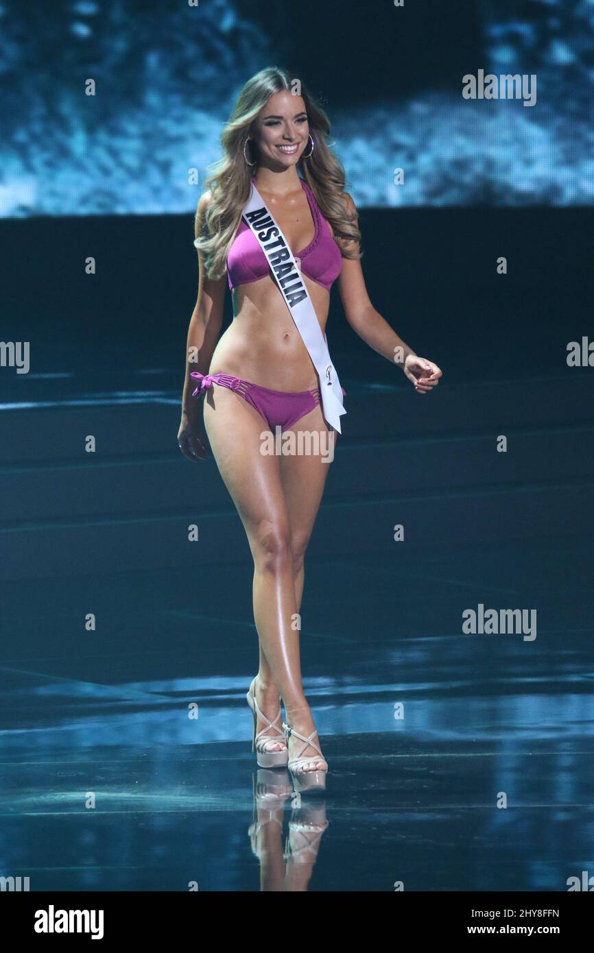 Miss Australia, Monika Radulovic partecipa al Miss Universe Preliminary Competition, Planet Hollywood Resort & Casino Foto Stock