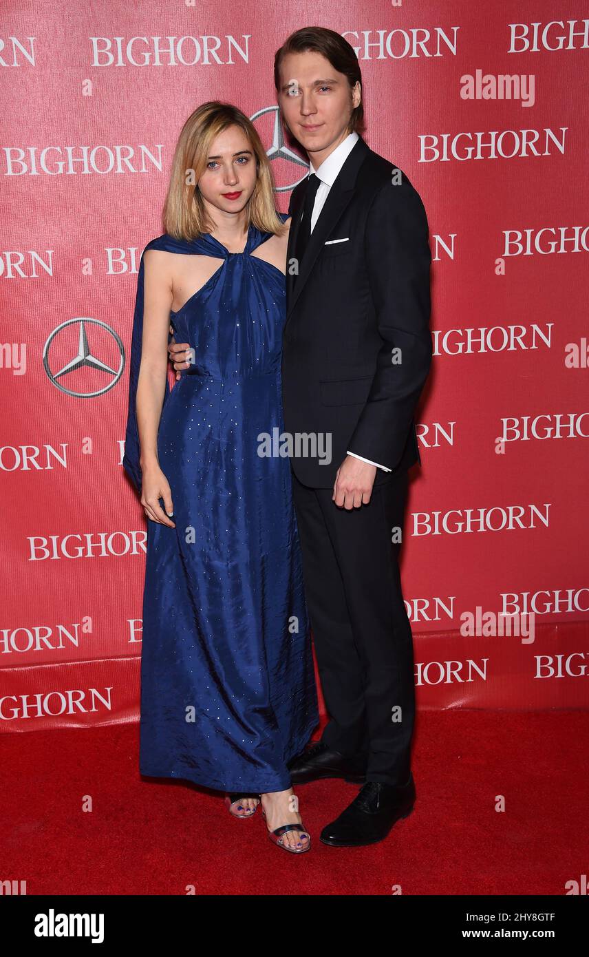 Paul Dano e Zoe Kazan hanno partecipato al 2016 Palm Springs International Film Fest Gala tenuto al Palm Springs Convention Center in California, USA. Foto Stock