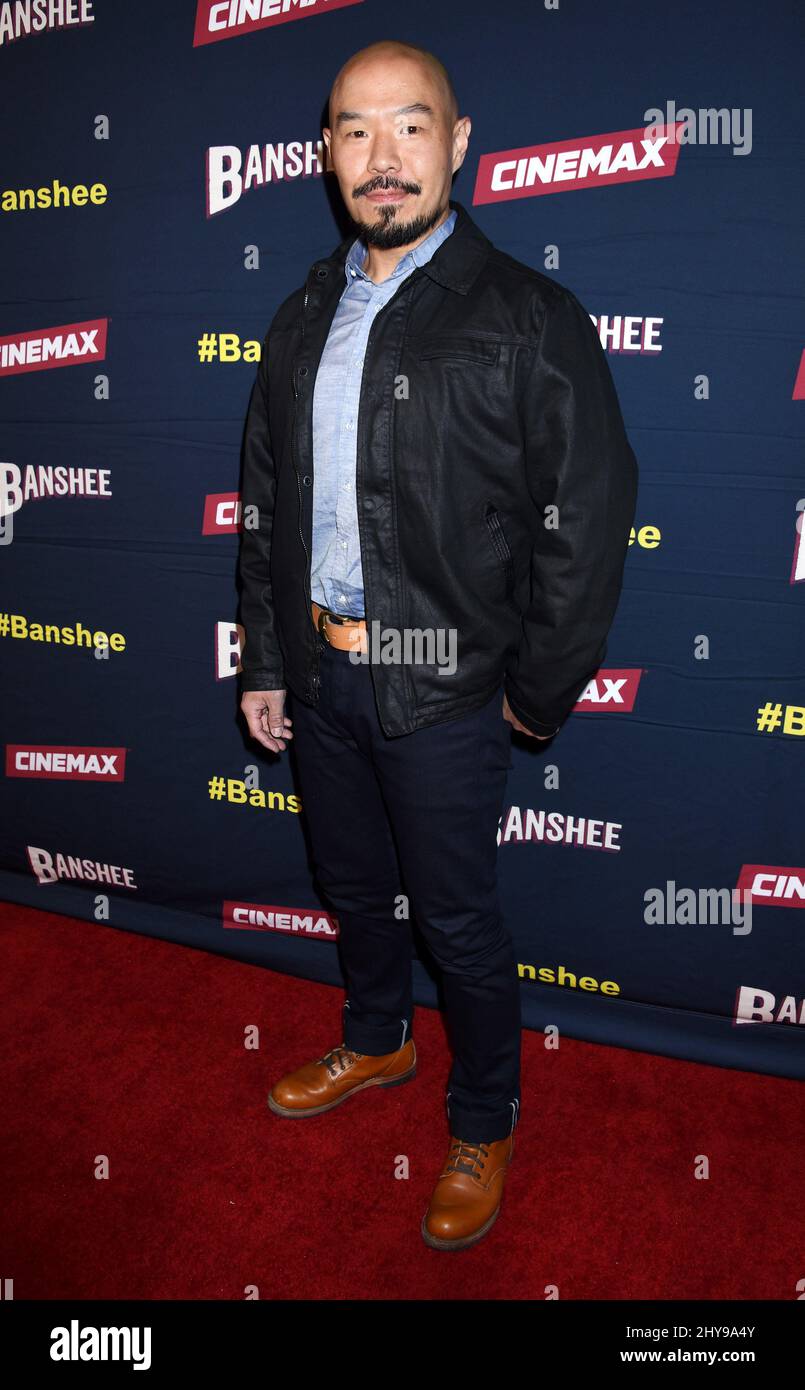 Hoon Lee partecipa al 'Banshee' Season 4 Premiere Event tenuto al Teatro UTA Foto Stock