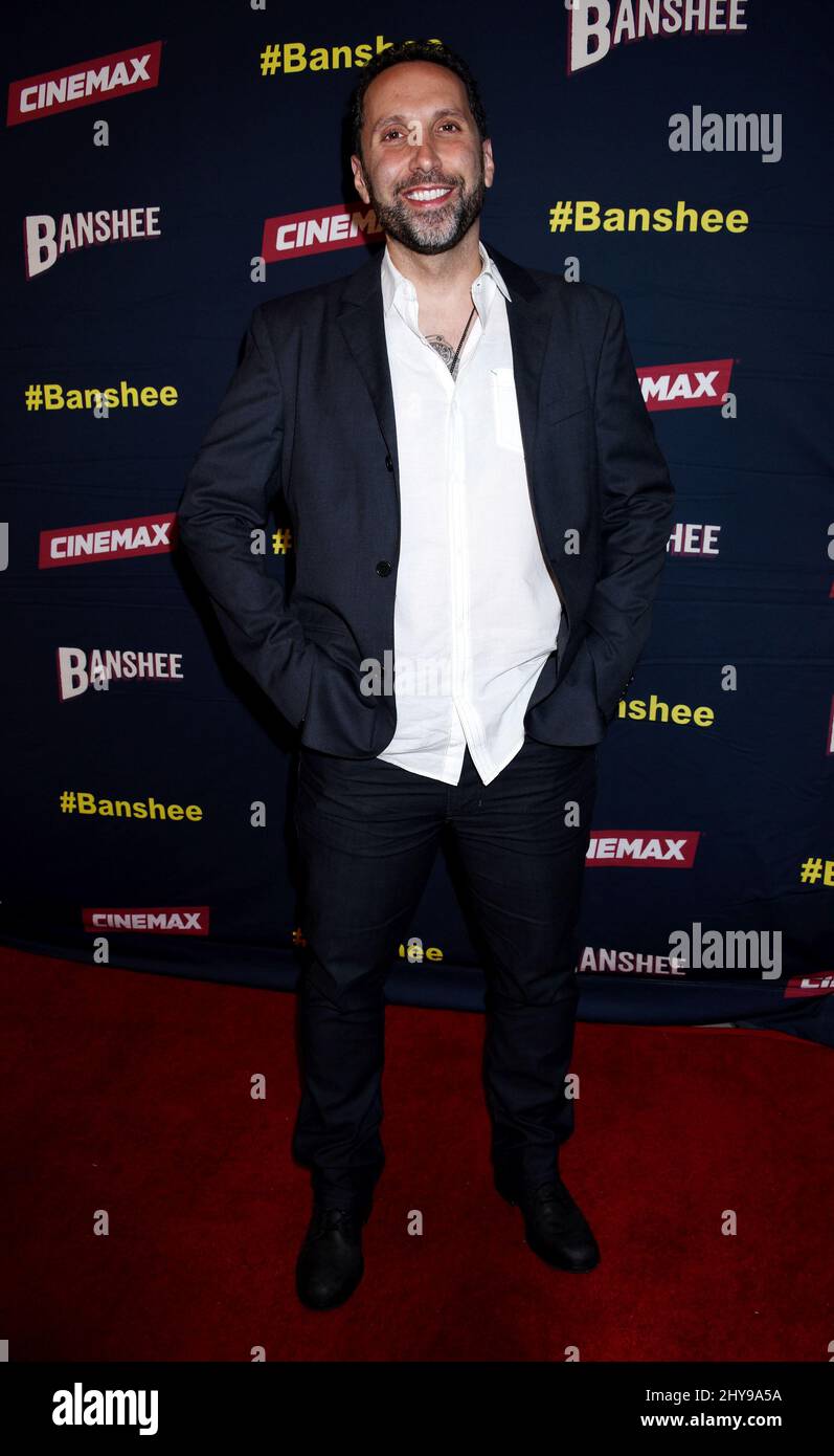 Adam Targum partecipa al 'Banshee' Season 4 Premiere Event tenuto al Teatro UTA Foto Stock