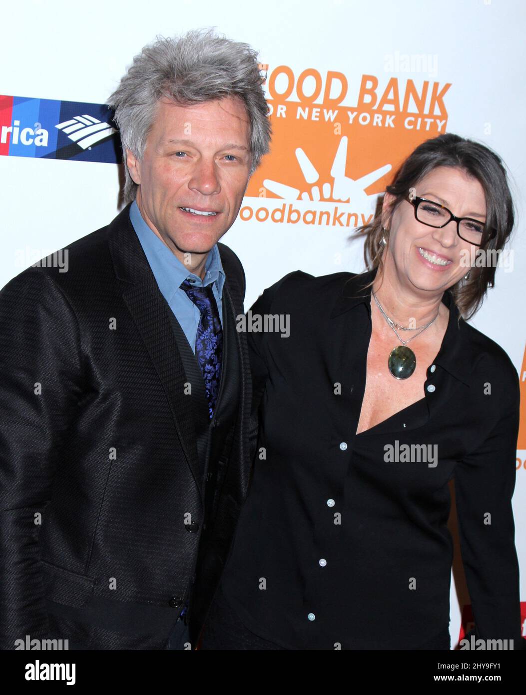 Jon Bon Jovi e Dorothea Hurley Food Bank per NYC cena annuale Can-do Awards tenutasi a Cipriani Wall Street il 20 aprile 2016. Foto Stock