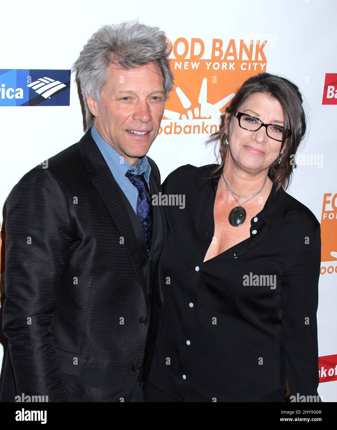 Jon Bon Jovi e Dorothea Hurley Food Bank per NYC cena annuale Can-do Awards tenutasi a Cipriani Wall Street il 20 aprile 2016. Foto Stock