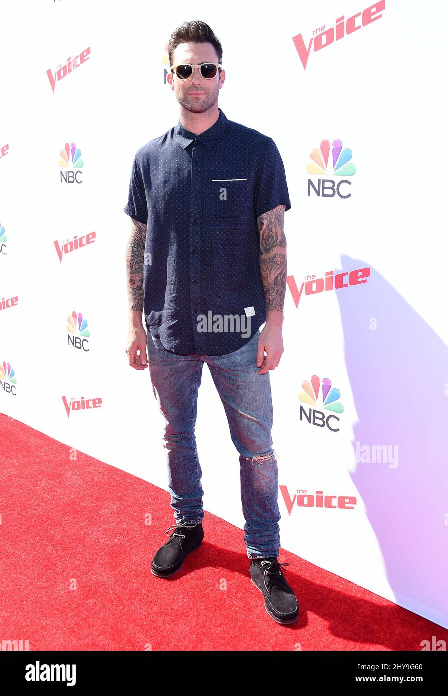 Adam Levine 'The Voice' Karaoke for Charity tenuto presso l'Hyde Sunset Kitchen. Foto Stock
