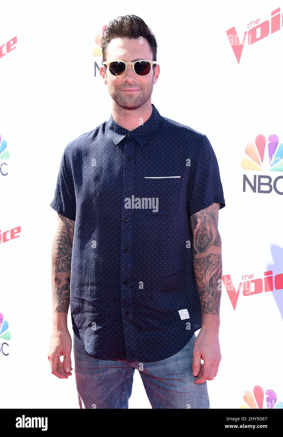 Adam Levine 'The Voice' Karaoke for Charity tenuto presso l'Hyde Sunset Kitchen. Foto Stock
