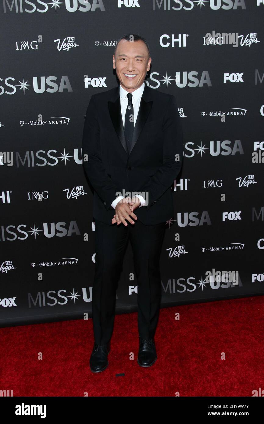 Joe Zee partecipa al 2016 MISS USA Red Carpet, T-Mobile Arena Foto Stock