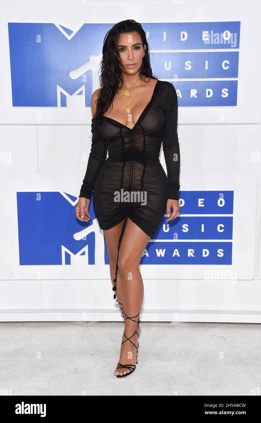 Kim Kardashian arriva per i 2016 MTV Video Music Awards, Madison Square  Garden, New York, 28th agosto 2016 Foto stock - Alamy