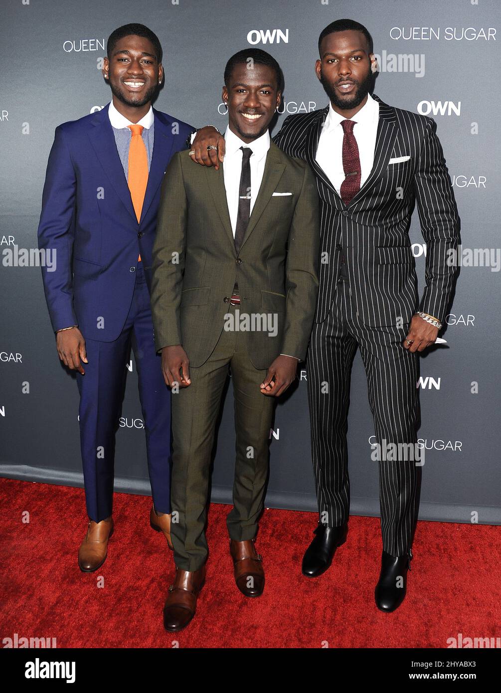 Kofi Siriboe e Brothers partecipa al "Queen Sugar" Premiere tenuto presso i Warner Bros. Studios Foto Stock