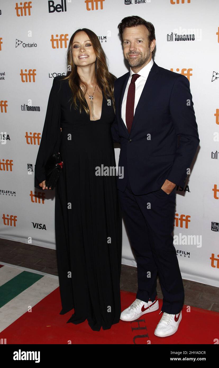 Olivia Wilde e Jason Sudeikis partecipano alla prima colossale al Toronto International Film Festival 2016 Foto Stock