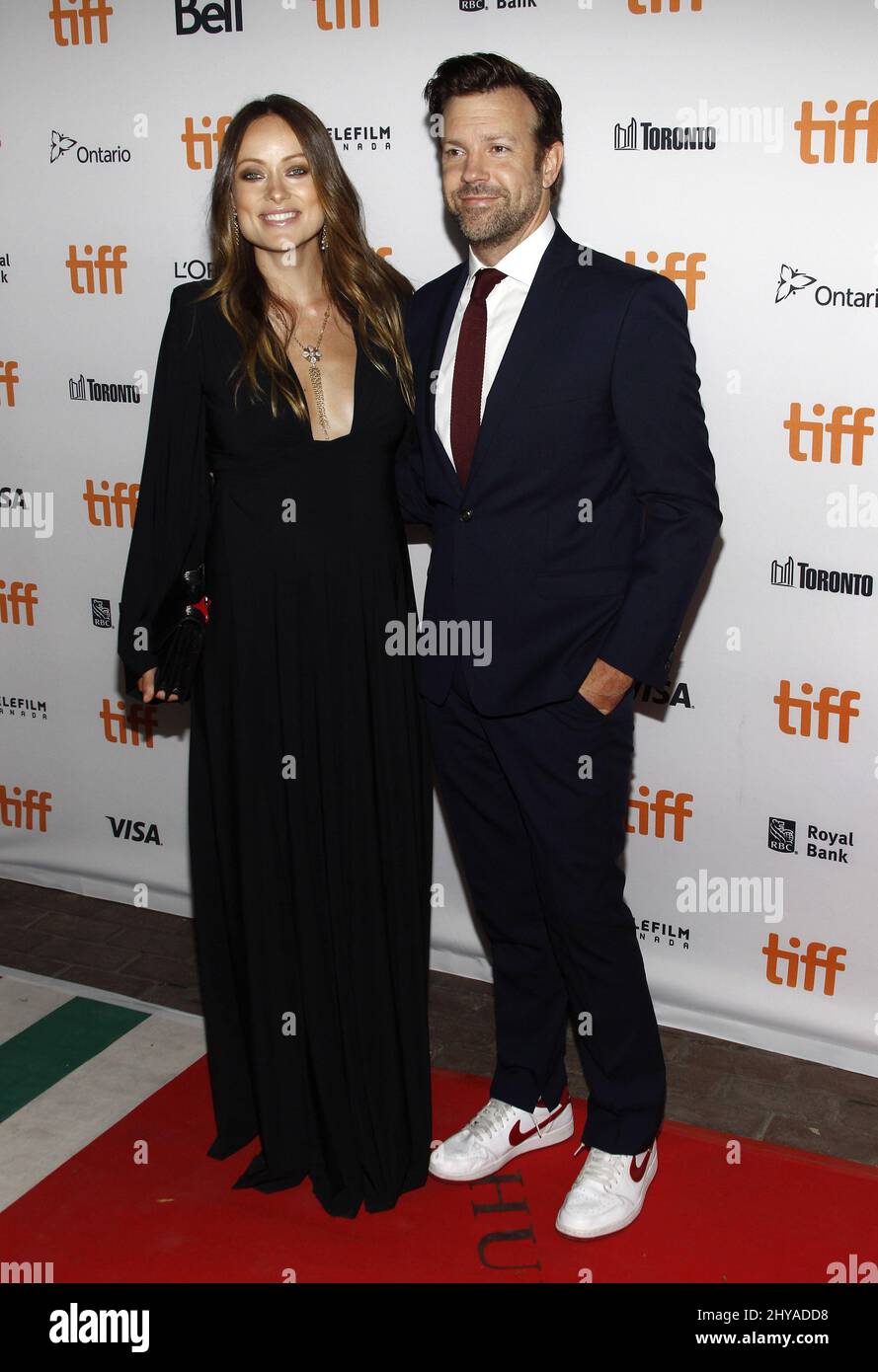 Olivia Wilde e Jason Sudeikis partecipano alla prima colossale al Toronto International Film Festival 2016 Foto Stock
