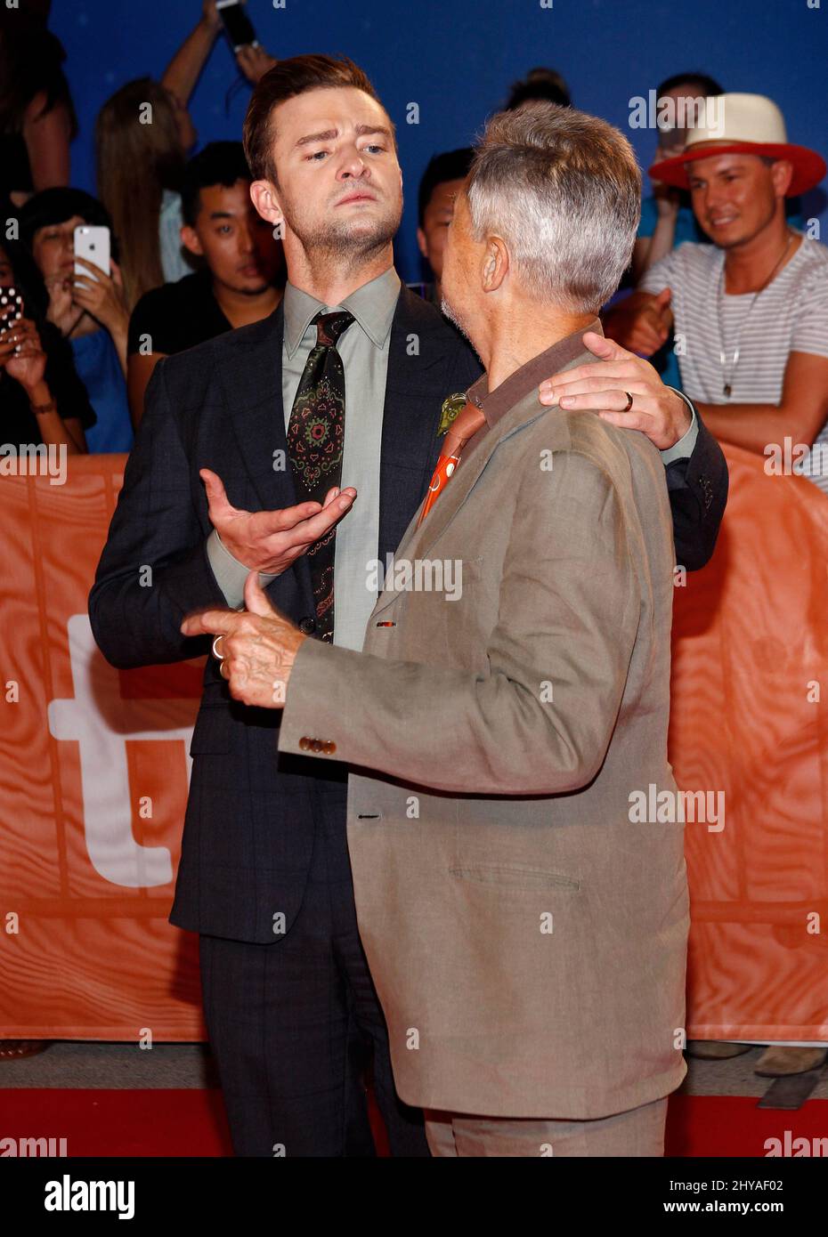 Justin Timberlake e Jonathan Demme in arrivo per il Justin Timberlake + il Tennessee Kids Premiere durante il Toronto International Film Festival 2016 tenuto a TIFF Bell Lightbox, Toronto, Ontario, Canada, settembre 13, 2016. Foto Stock