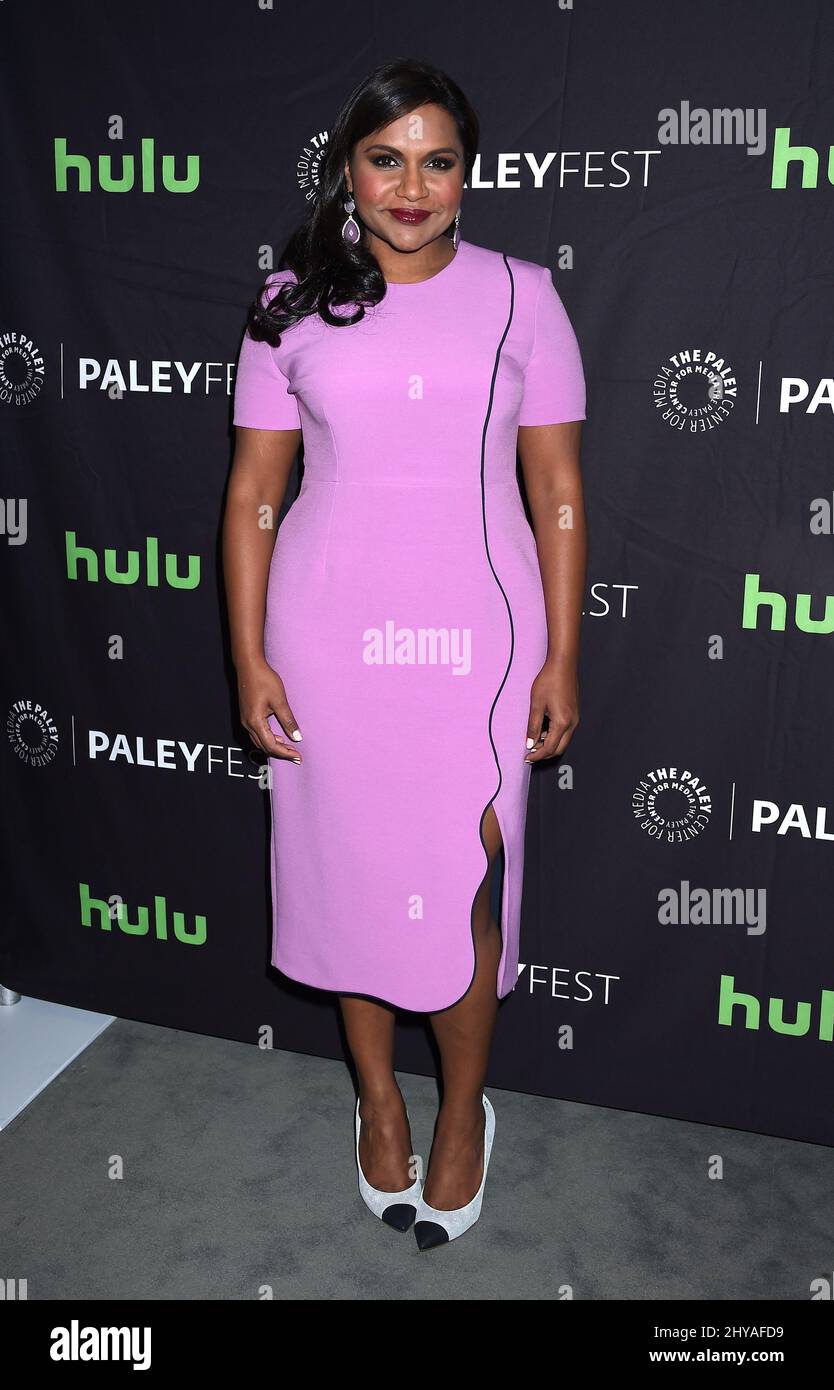 Mindy Kaling arriva per l'Hulu PaleyFest 2016 Fall Preview's 'The Mindy Project: Inside the Writers Room at the Paley Center for Media, Los Angeles. Foto Stock