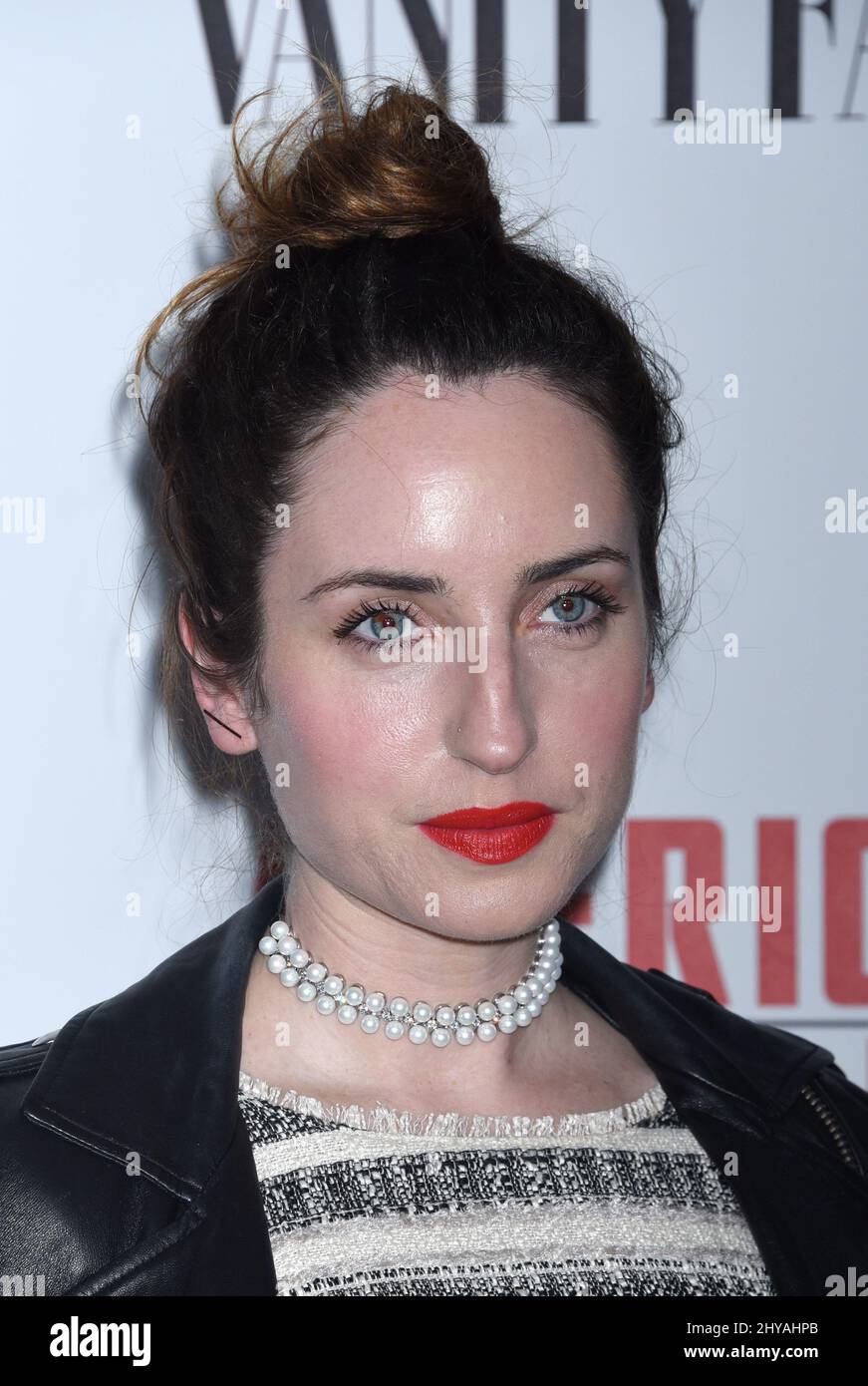 Zoe Lister Jones frequenta la "Americ Divided" Los Angeles Premiere che si tiene al Hammer Museum Billy Wilder Theater Foto Stock