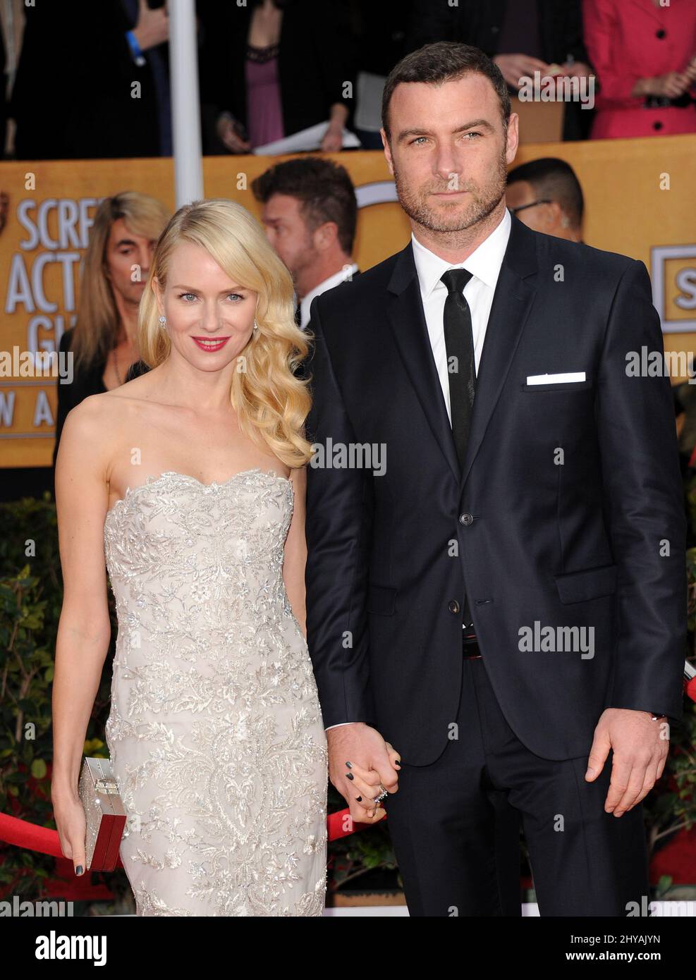 27 gennaio 2013 Los Angeles, CA. Naomi Watts e Liev Schreiber 19th Premi SAG annuali tenuti presso l'Auditorium del Santuario Foto Stock