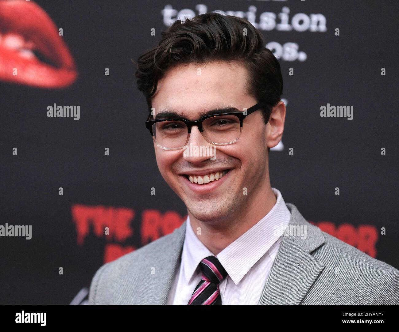 Ryan McCartan partecipa al Rocky Horror Picture Show: Facciamo di nuovo il tempo Warp Premiere tenuto al Roxy, a Los Angeles, California. Foto Stock