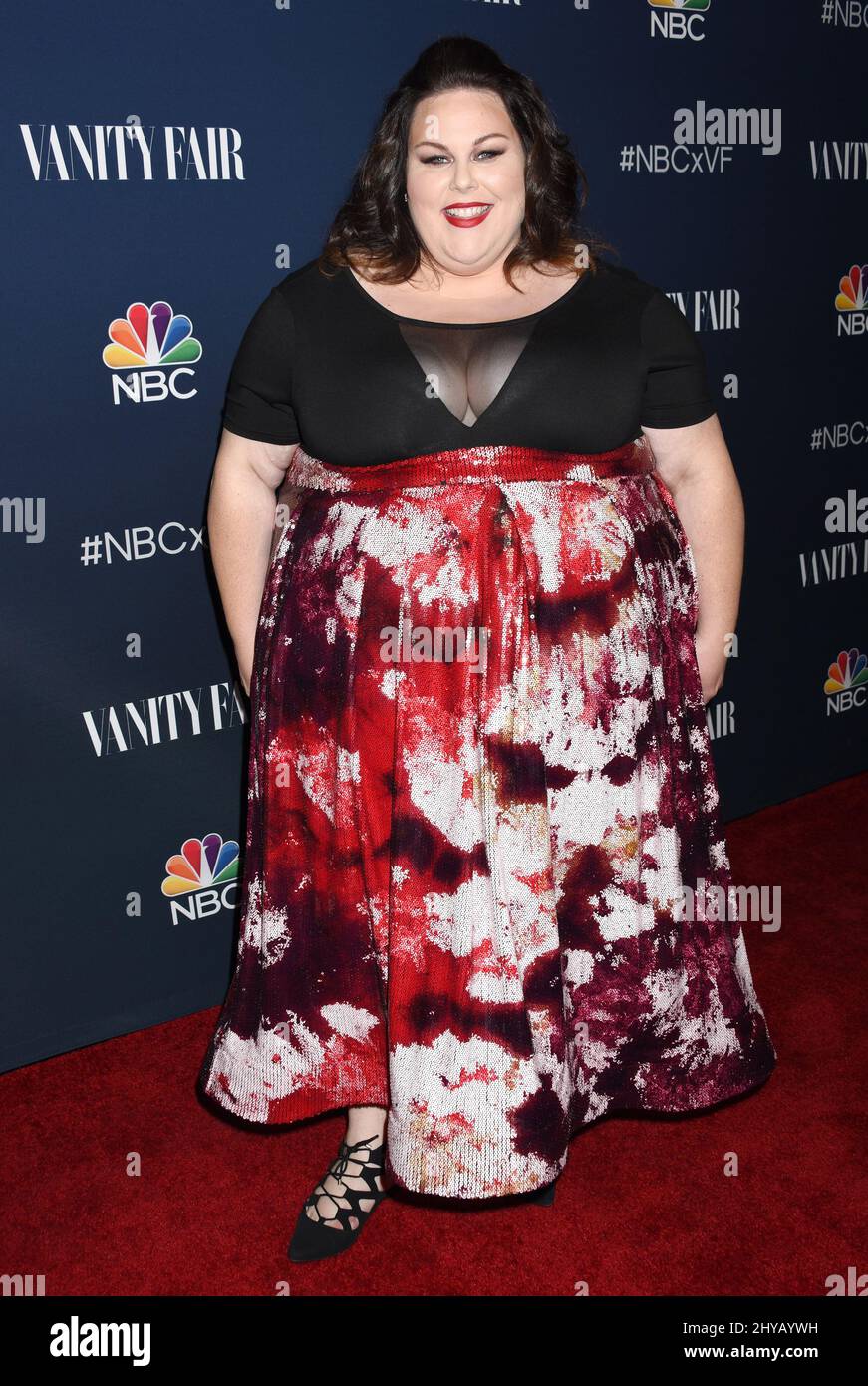 Chrissy Metz arriva alla NBC e Vanity Fair Toast la stagione TV 2016-2017 che si tiene a Neuehouse Hollywood Foto Stock