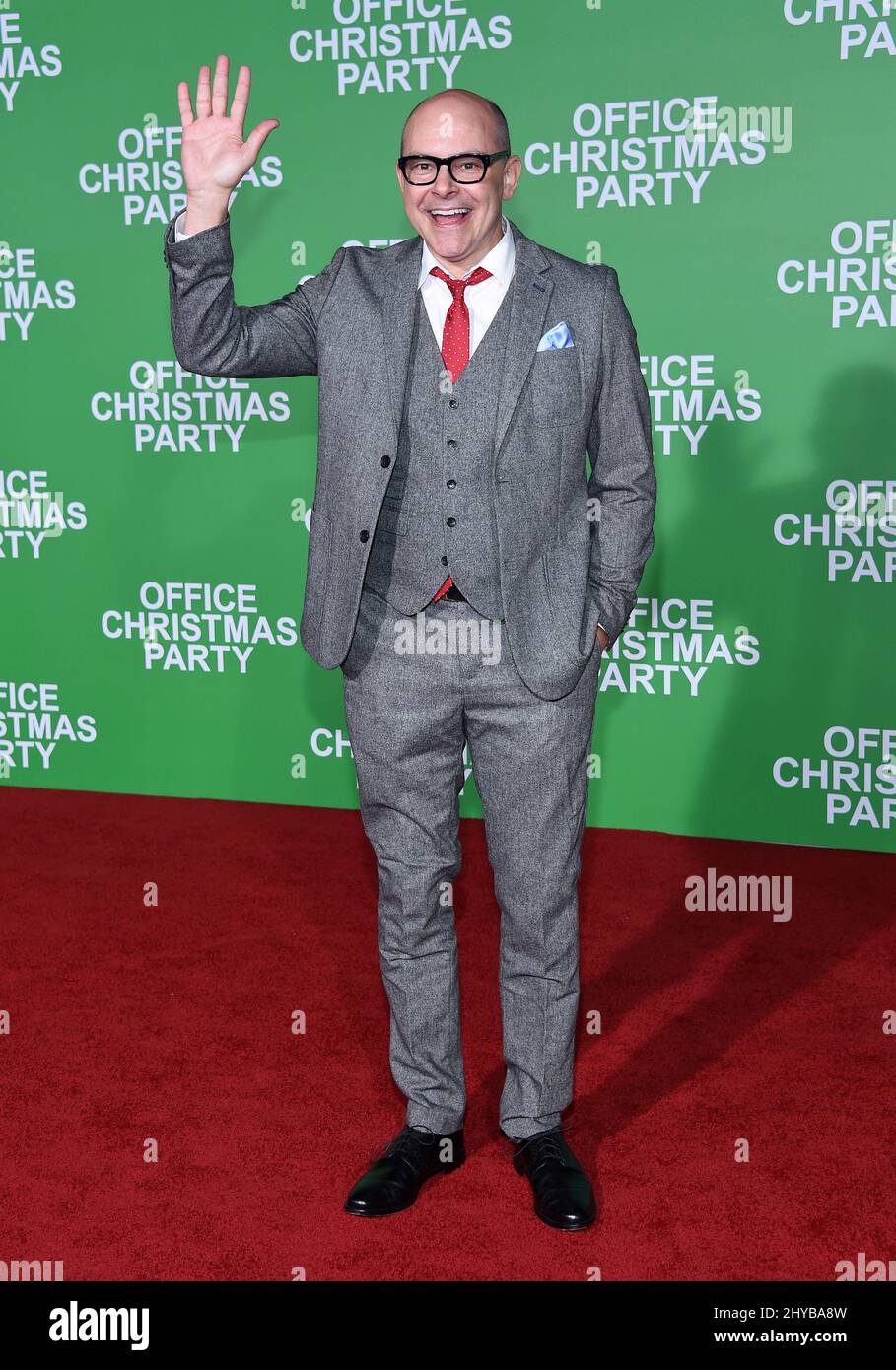 Rob Corddry partecipa alla Premiere di Los Angeles di "Office Christmas Party" Foto Stock