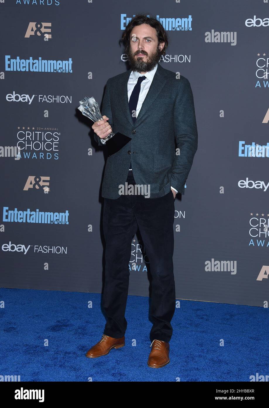Casey Affleck ai 22nd Annual Critics' Choice Awards che si tengono a Barker Hanger Foto Stock
