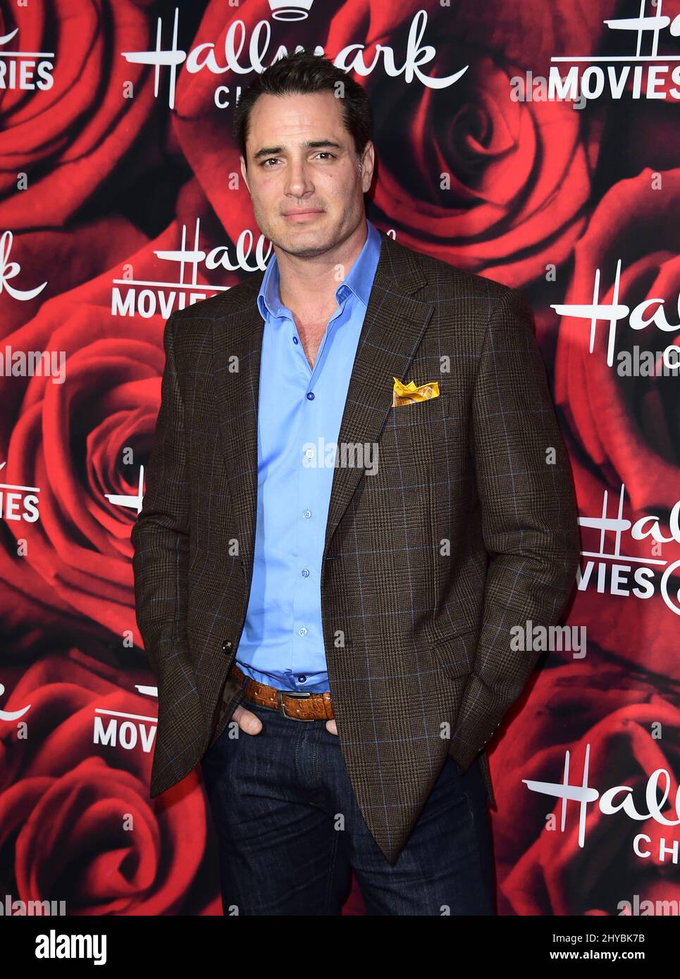 Victor H. Webster partecipa al Hallmark Channel e Hallmark Movies & Mysteries Inverno 2017 TCA Press Tour Party tenuto presso la Tournament House di Pasadena, California Foto Stock