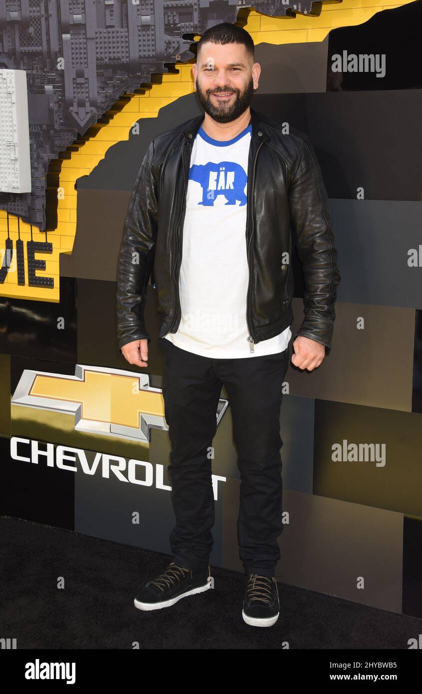 Guillermo Diaz ha partecipato al film Lego Batman a Los Angeles Foto Stock