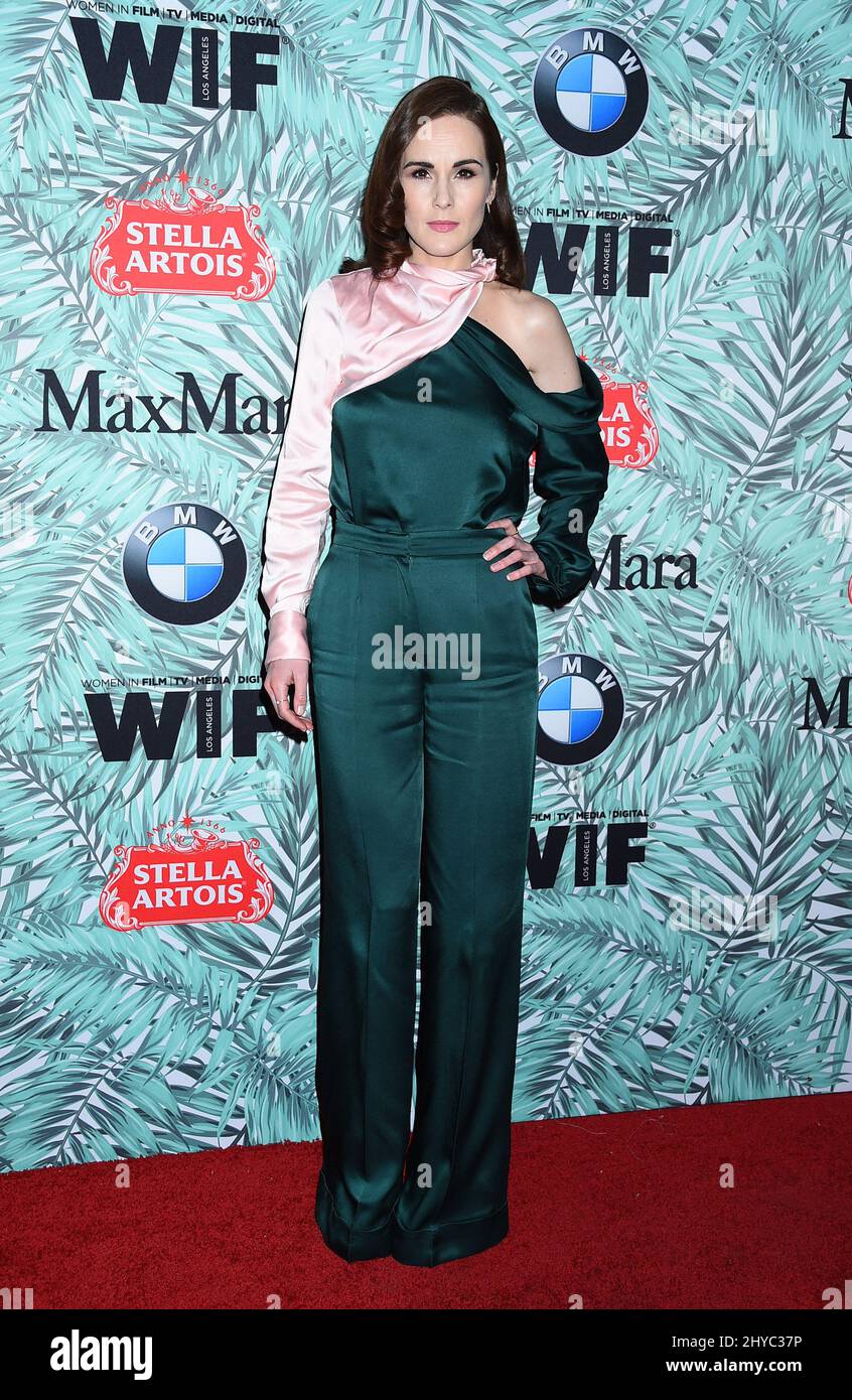 Michelle Dockery partecipa alla Decima edizione annuale delle Donne in Film Pre-Oscar cocktail Party presentata da Max Mara e BMW tenutasi al Nightingale Plaza di Los Angeles, USA Foto Stock