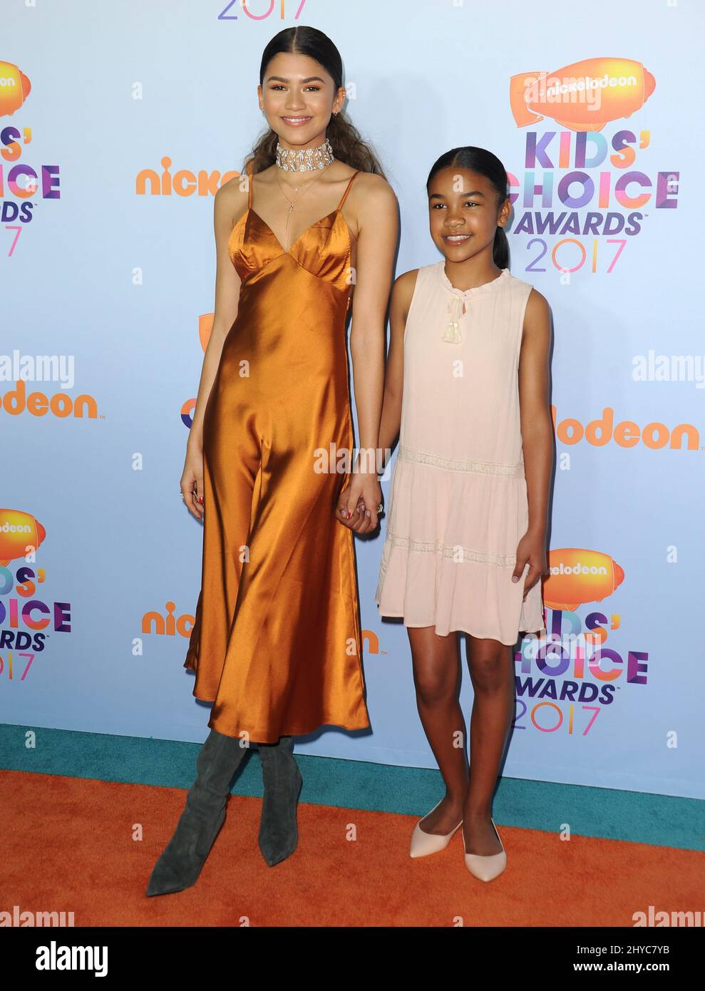 Zendaya arriva al Kids' Choice Awards 2017 - Arrivi tenuti presso l'USC Galen Center Foto Stock