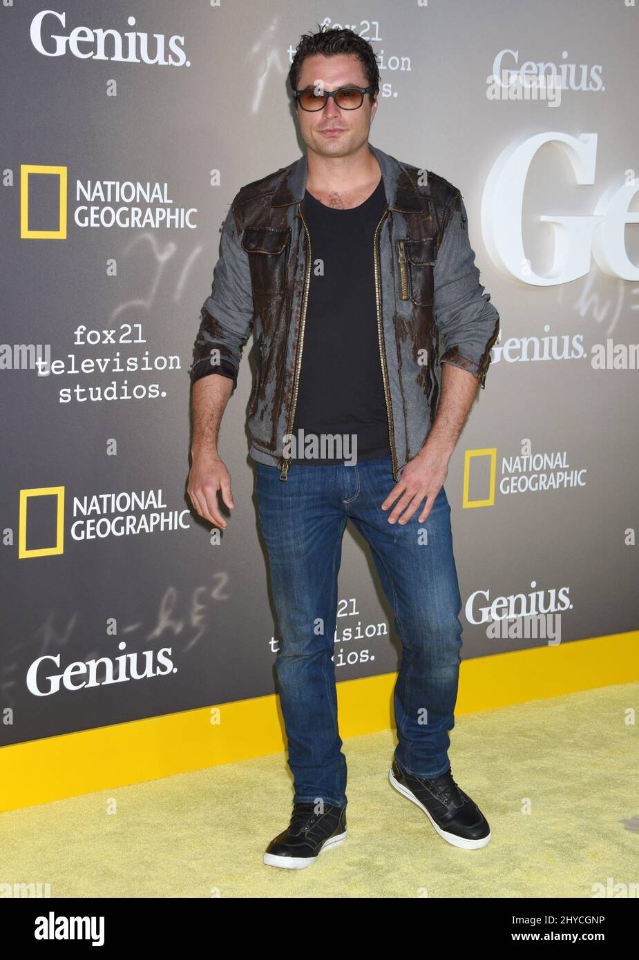 Kevin Ryan ha partecipato alla prima 'Genius' di National Geographic tenuta al FOX Village Theatre Westwood a Los Angeles, USA Foto Stock