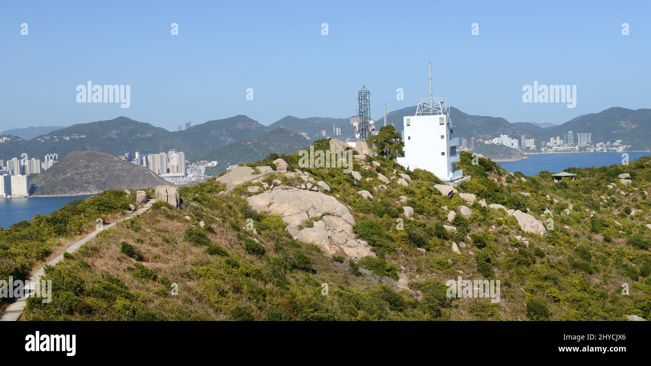Escursioni sull'isola di Lamma a Hong Kong. Foto Stock