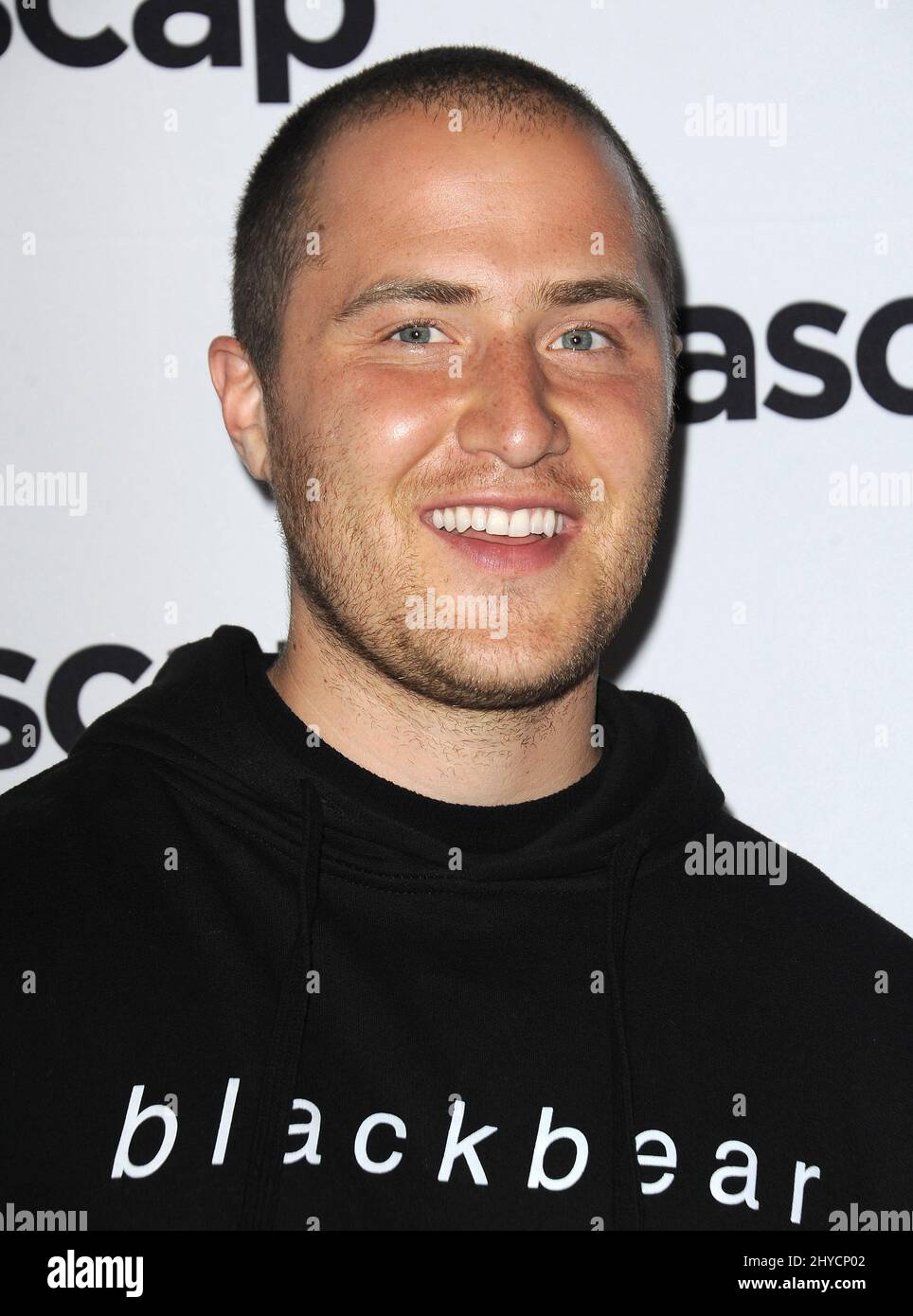 Mike Posner arriva all'ASCAP Pop Music Awards che si tiene al Wiltern Theatre Foto Stock