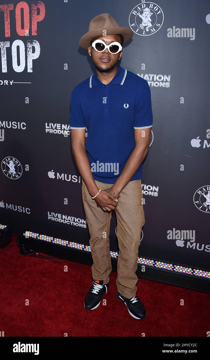 Christopher Jordan Wallace ha partecipato alla prima "Can't Stop, Won't Stop: A Bad Boy Story" tenutasi alla Writers Guild of America di Los Angeles, USA Foto Stock