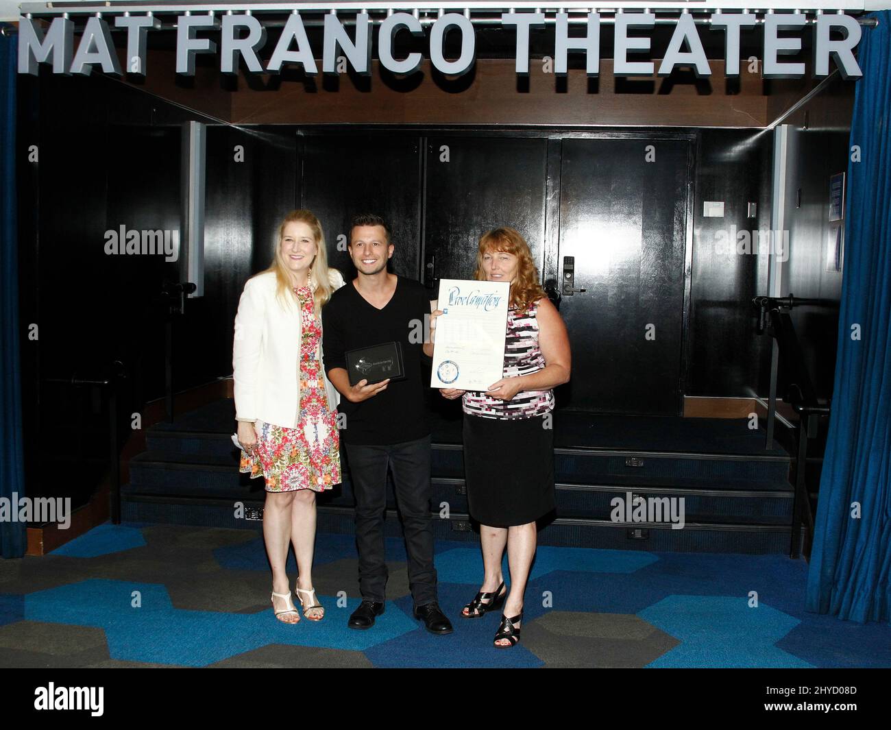 Il mago Mat Franco svela il marchese del teatro namesake al LINQ Hotel & Casino a Las Vegas, USA Foto Stock