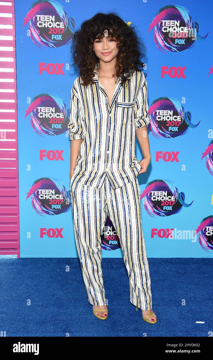 Zendaya Coleman partecipa ai Teen Choice Awards 2017 che si sono tenuti al Galen Center di Los Angeles, USA Foto Stock
