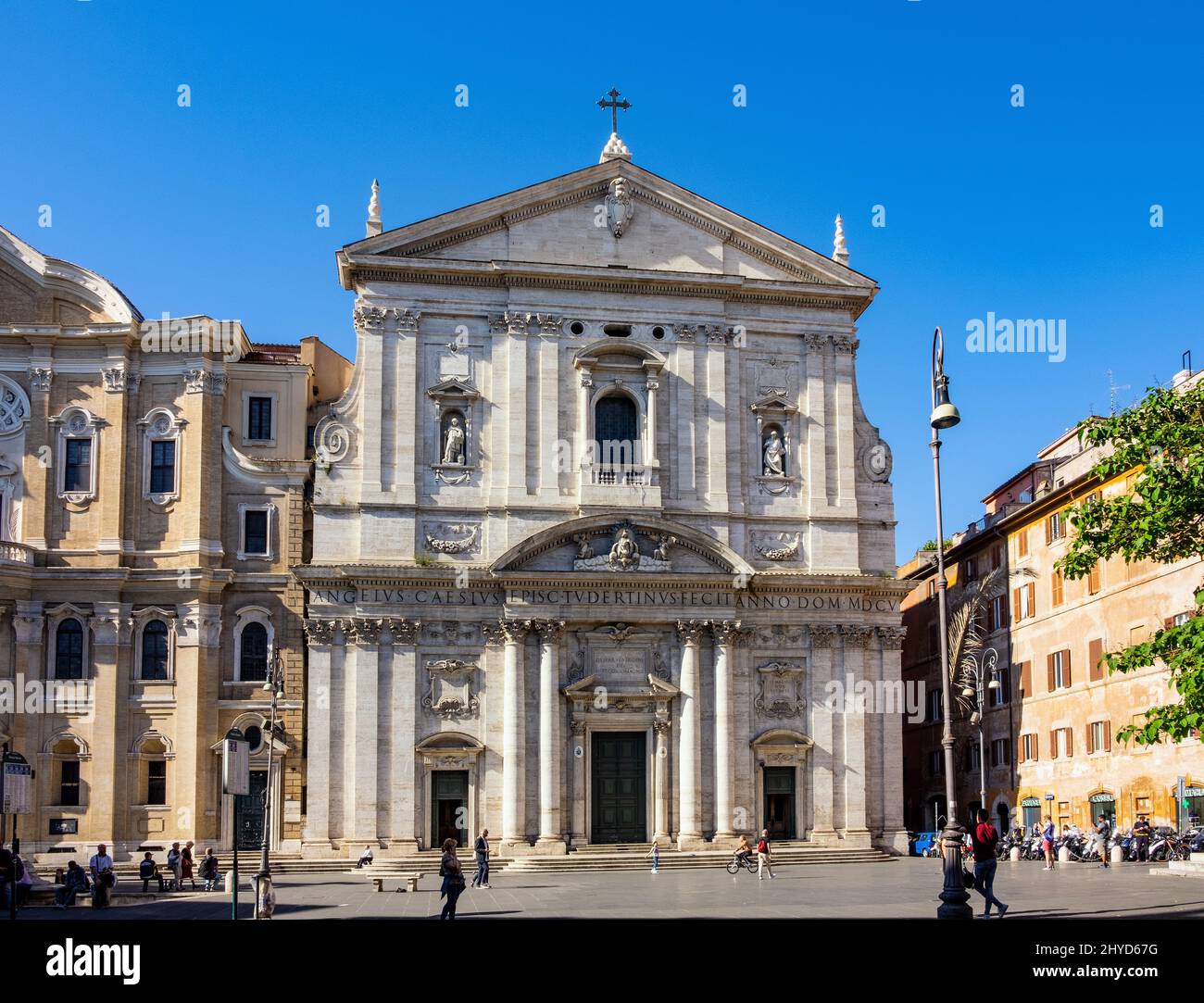 Roma, Italia - 25 maggio 2018: Santa Maria in Vallicella chiesa dell'Ordine Oratorio, detta Chiesa Nuova, in corso Vittorio Emanuele II nel centro della città Foto Stock