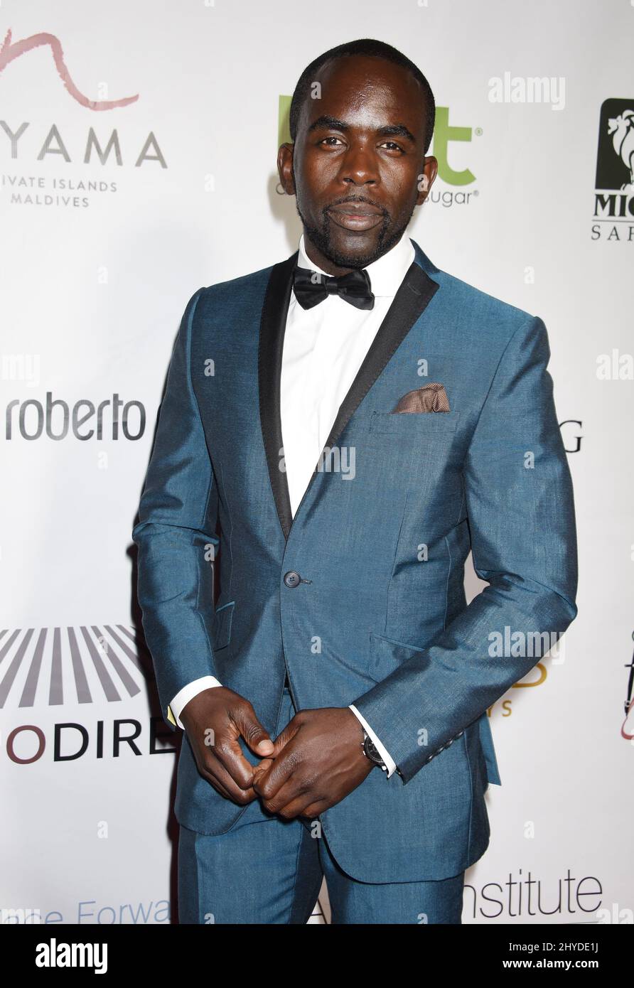 Jimmy Akingbola partecipa al Gala 'Face Forward' 2017 che si tiene presso il complesso Taglyan di Los Angeles, USA Foto Stock