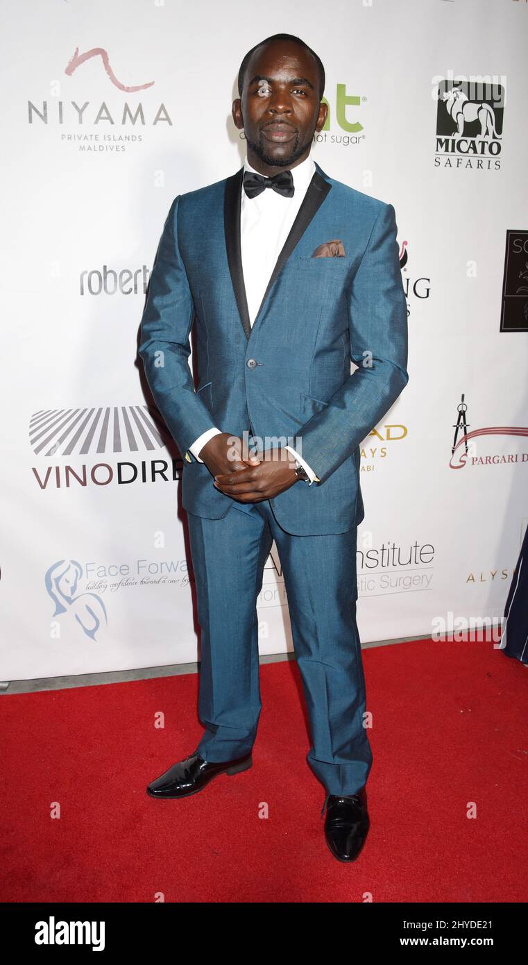 Jimmy Akingbola partecipa al Gala 'Face Forward' 2017 che si tiene presso il complesso Taglyan di Los Angeles, USA Foto Stock