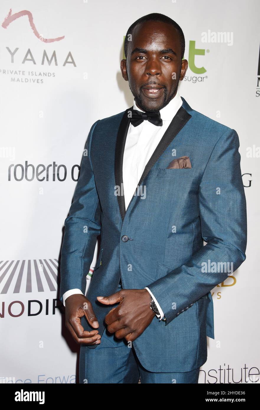 Jimmy Akingbola partecipa al Gala 'Face Forward' 2017 che si tiene presso il complesso Taglyan di Los Angeles, USA Foto Stock
