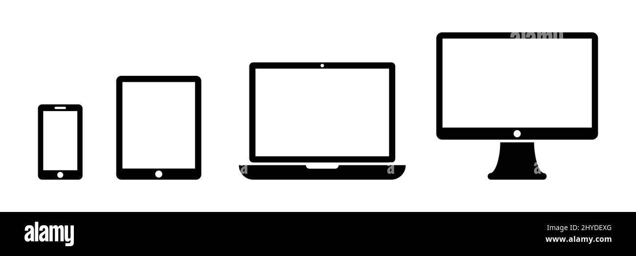 Dispositivo computer icona elemento di design adatto per sito web, stampa o app Illustrazione Vettoriale