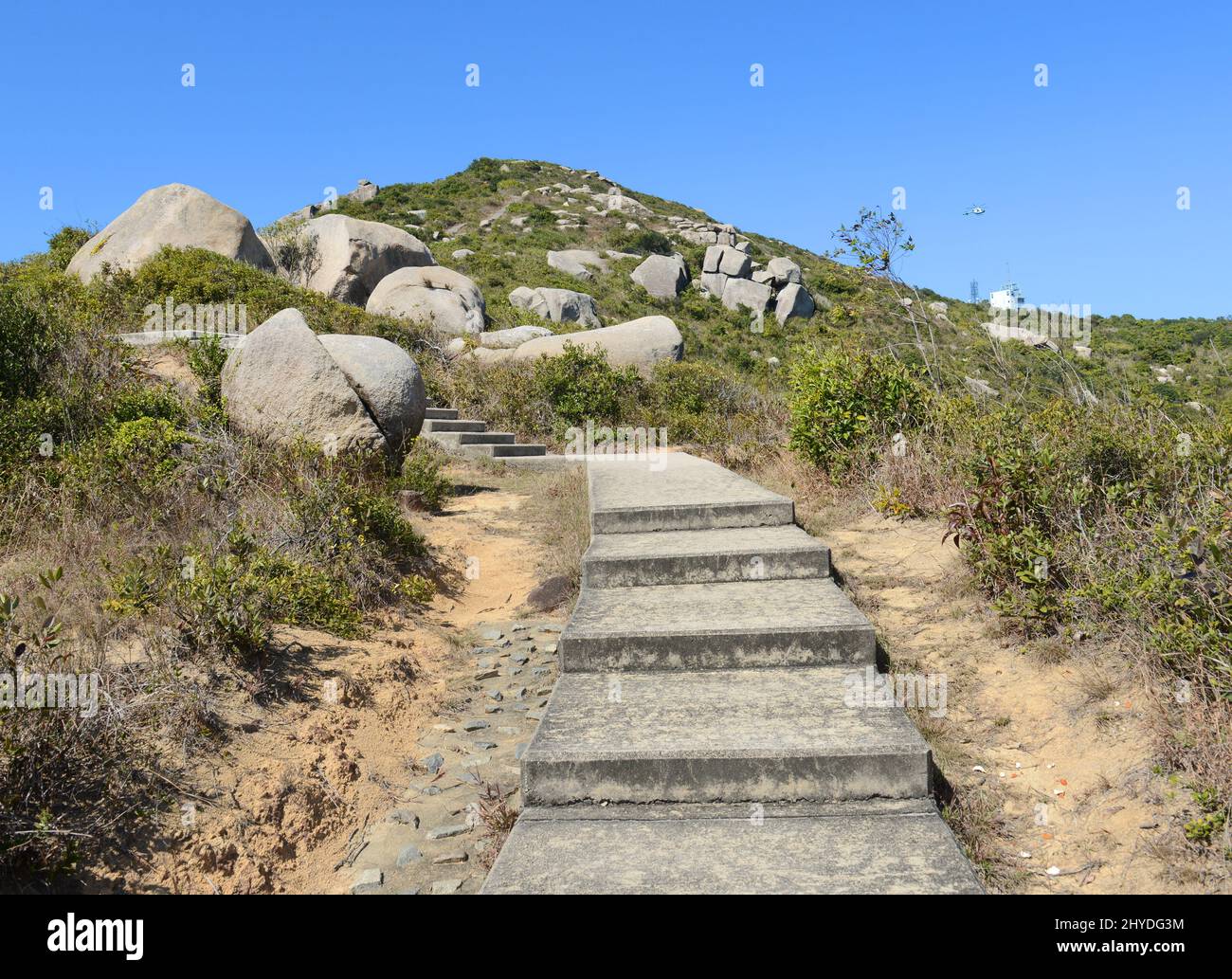 Escursioni sull'isola di Lamma a Hong Kong. Foto Stock