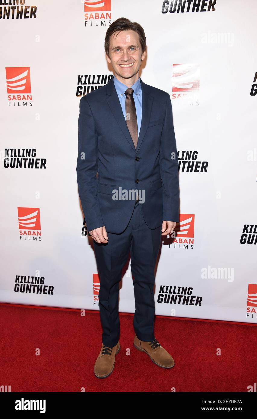 Paul Brittain partecipa allo speciale screening di Killing Gunther a Los Angeles Foto Stock