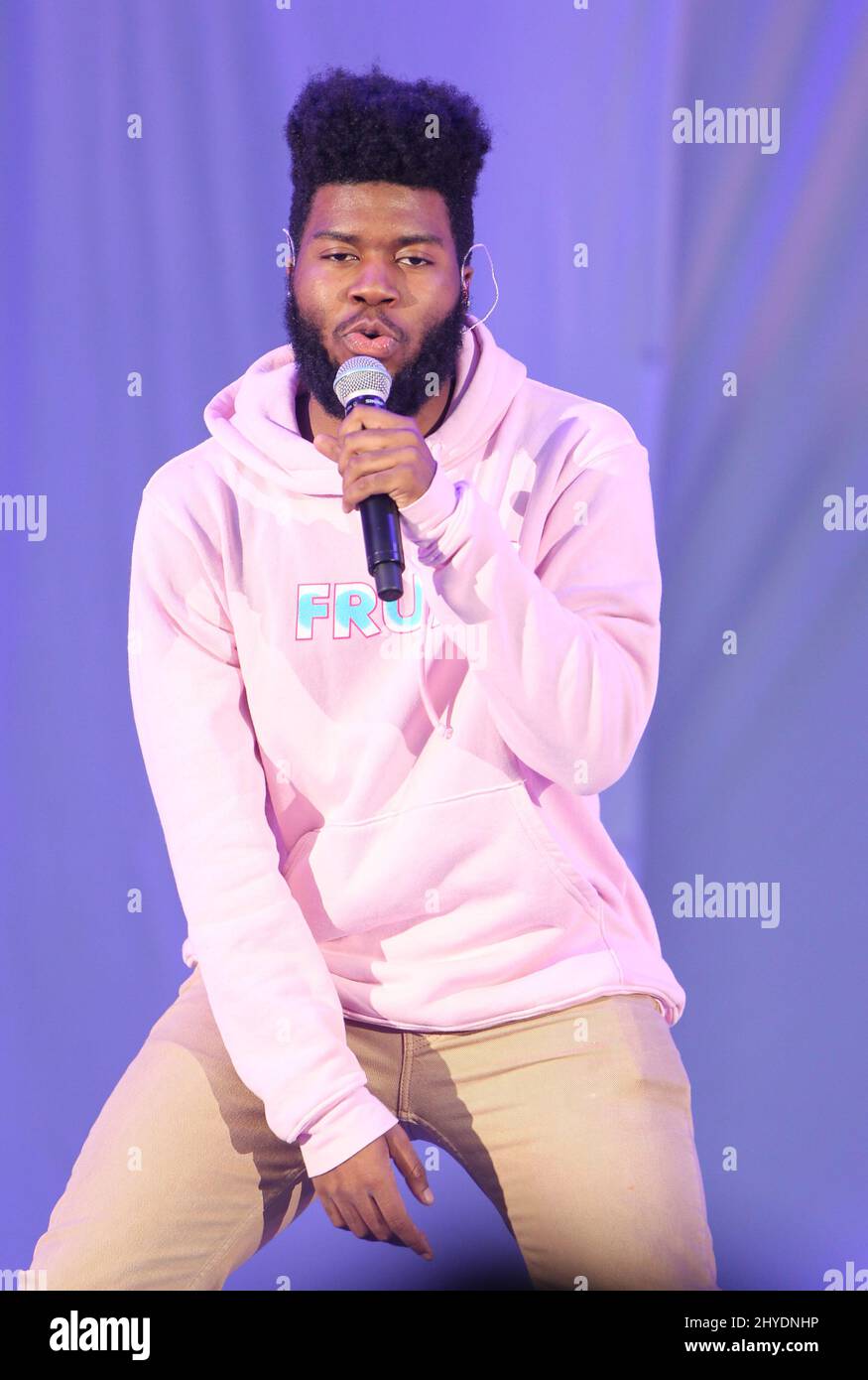Khalid partecipa al quinto programma annuale della CBS radio "We Can Survive 2017", che riunisce gli artisti più popolari di oggi per sensibilizzare l'opinione pubblica su una causa degna e celebrare i sopravvissuti all'Hollywood Bow Foto Stock