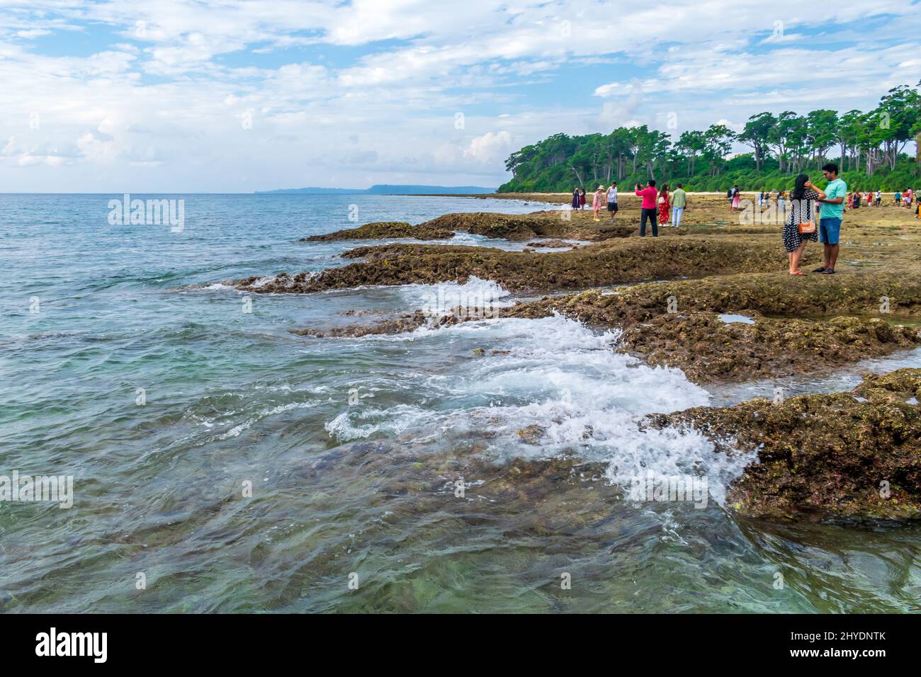 Lakshmanpur Beach, Neil Island, Andaman, India Foto Stock
