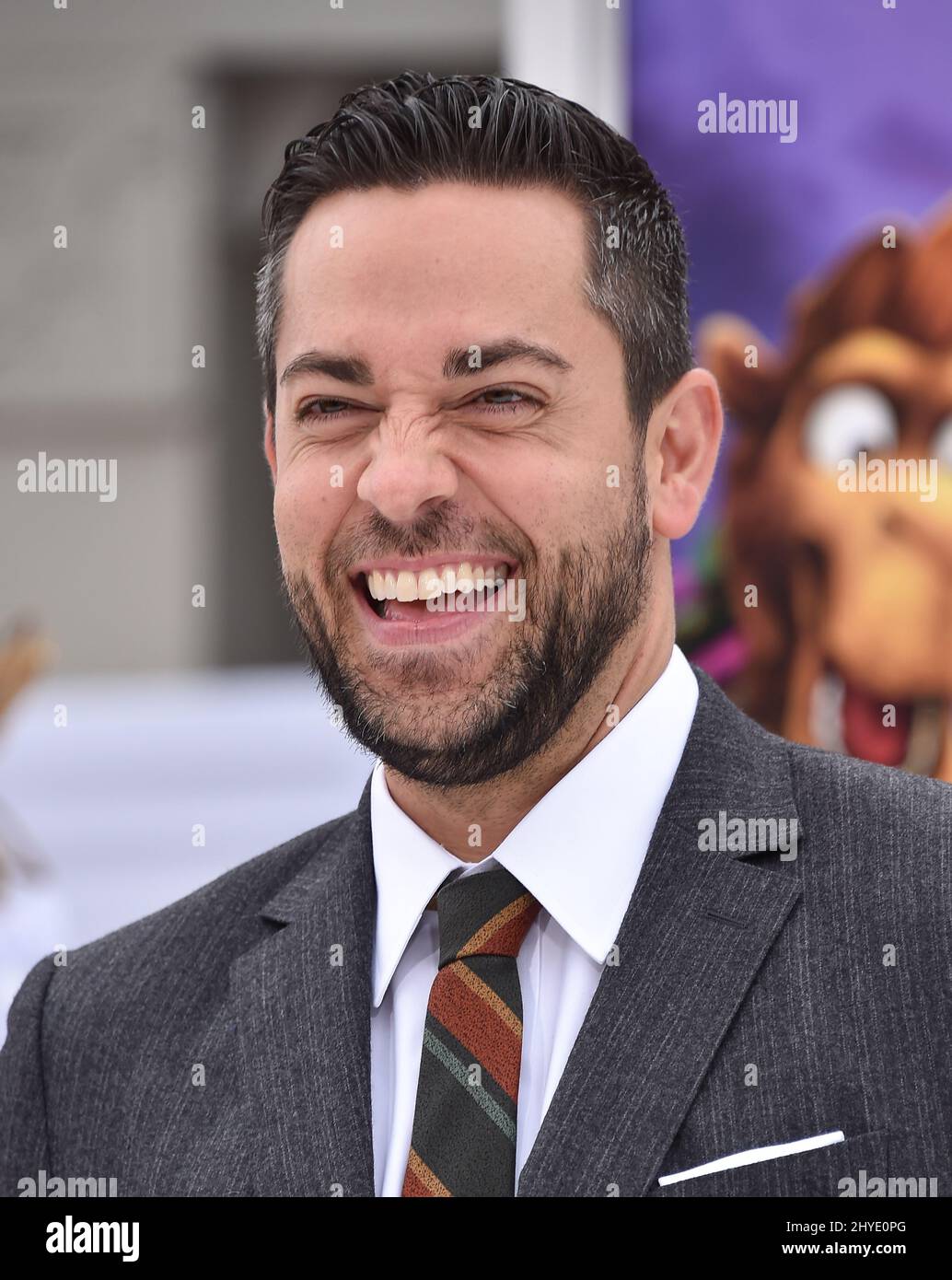 Zachary Levi partecipa alla prima mondiale della Star, a Los Angeles, California Foto Stock