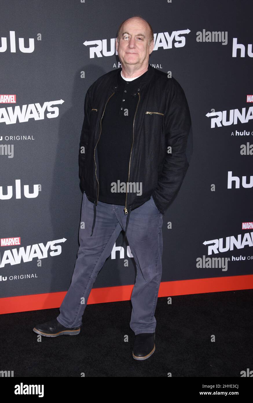 Jeph Loeb partecipa all'evento Premiere 'Runaways' di Marvel tenutosi a Los Angeles, USA Foto Stock