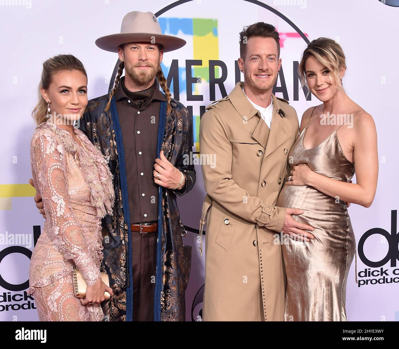 Florida Georgia Line al 2017 American Music Awards tenutosi al Microsoft Theatre L.A. Live Foto Stock