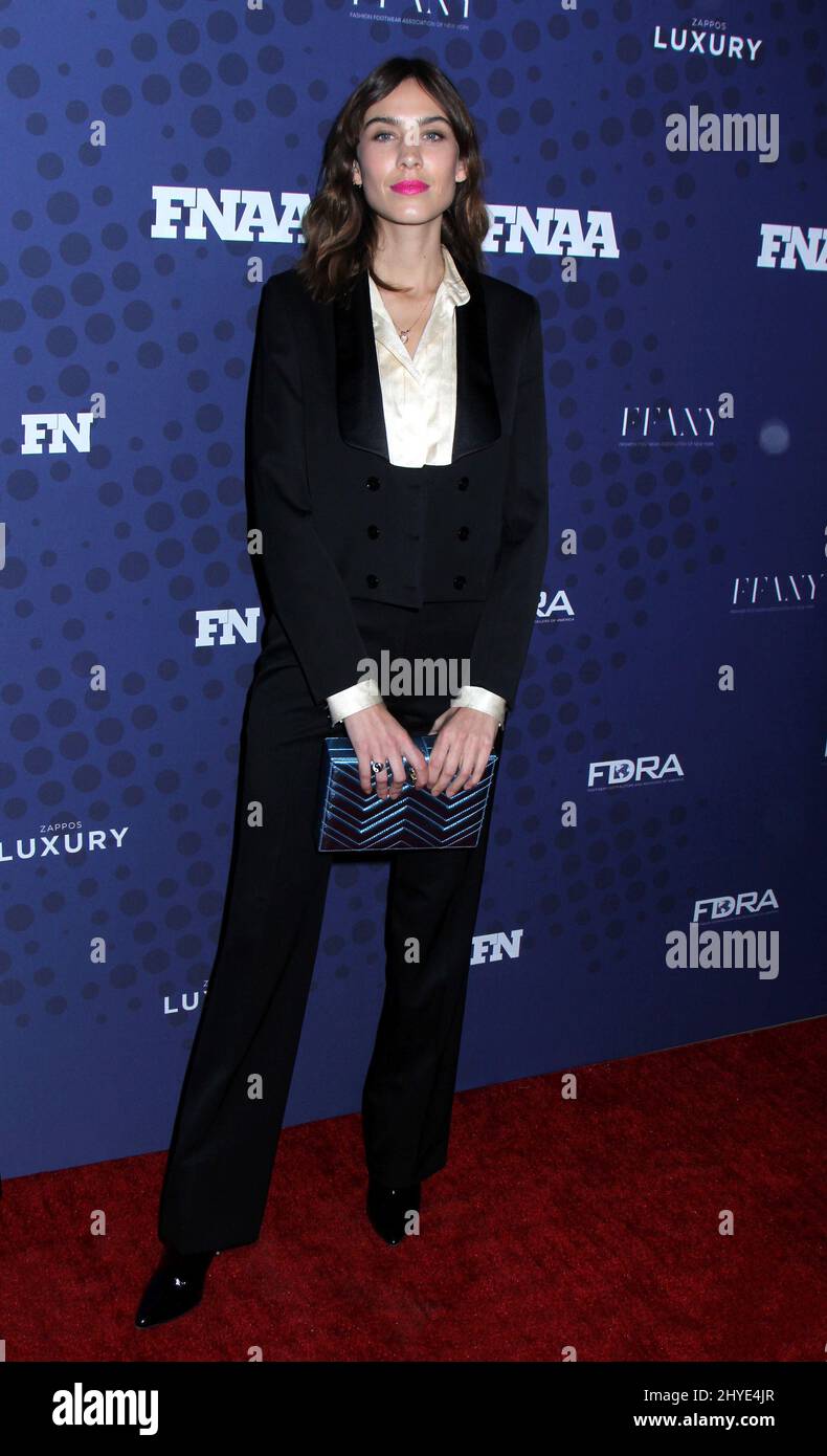 Alexa Chung partecipa ai FN Achievement Awards 31st a New York Foto Stock