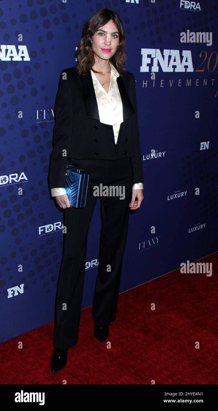 Alexa Chung partecipa ai FN Achievement Awards 31st a New York Foto Stock