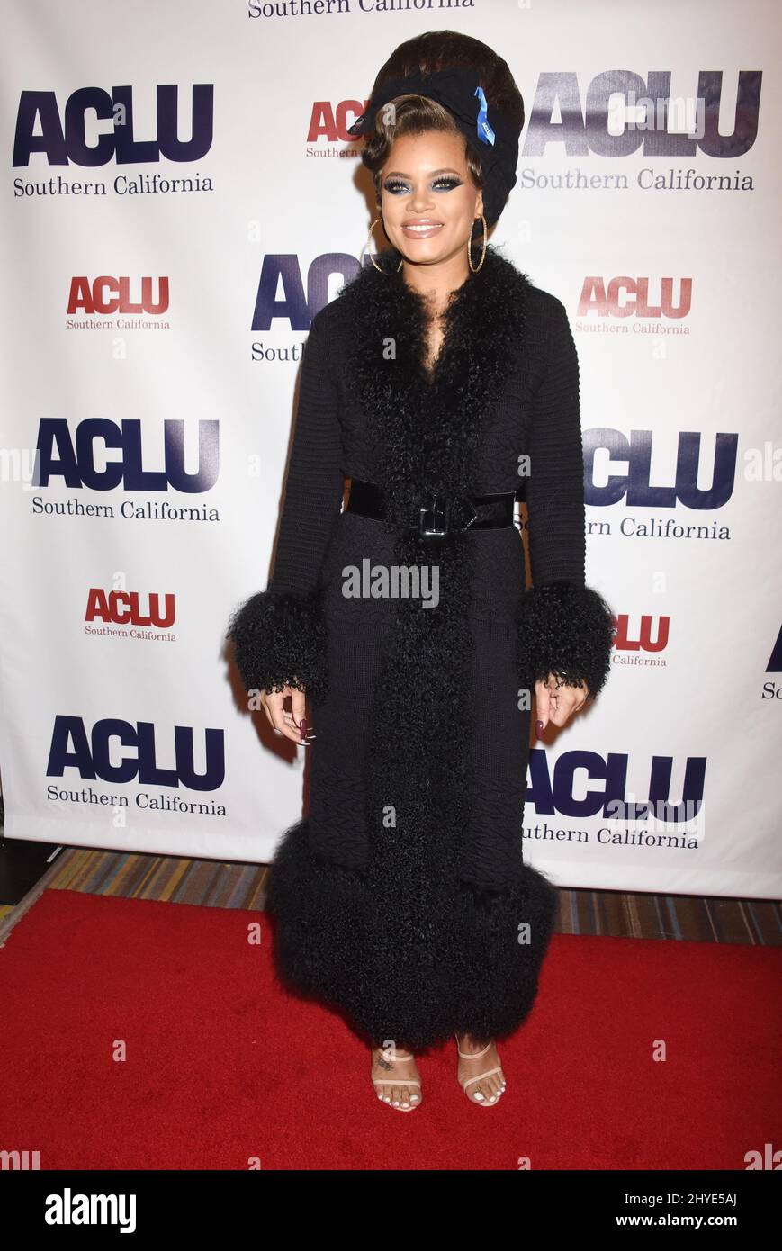 Andra Day all'ACLU SoCal cena annuale 'Bill of Rights' tenuta al Beverly Wilshire Hotel Foto Stock